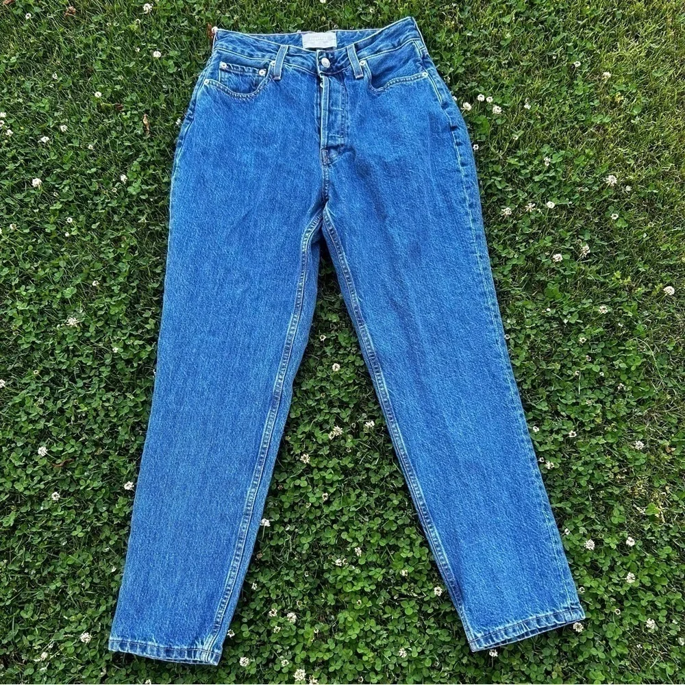 Everlane The Curvy Cheeky 90's Straight Leg High Rise Button Fly Jeans | size 29